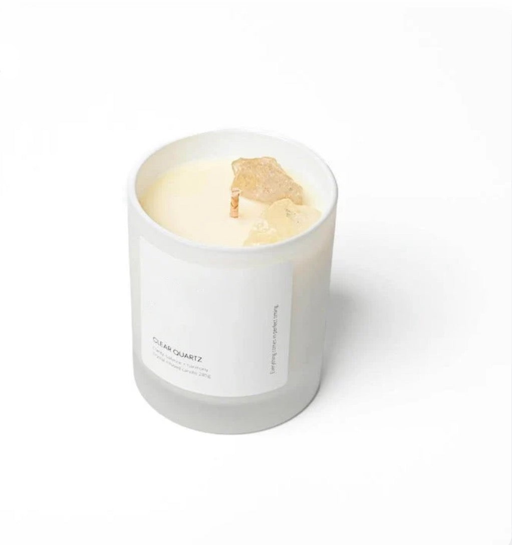 Crystal Candle Clear Quartz